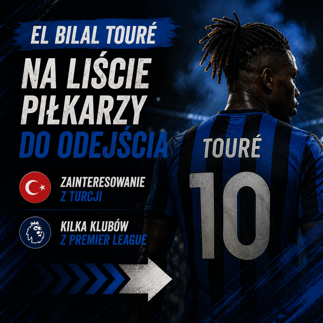El Bilal Touré na liście piłkarzy do odejścia. Zainteresowanie z Turcji i kilka klubów z Premier League